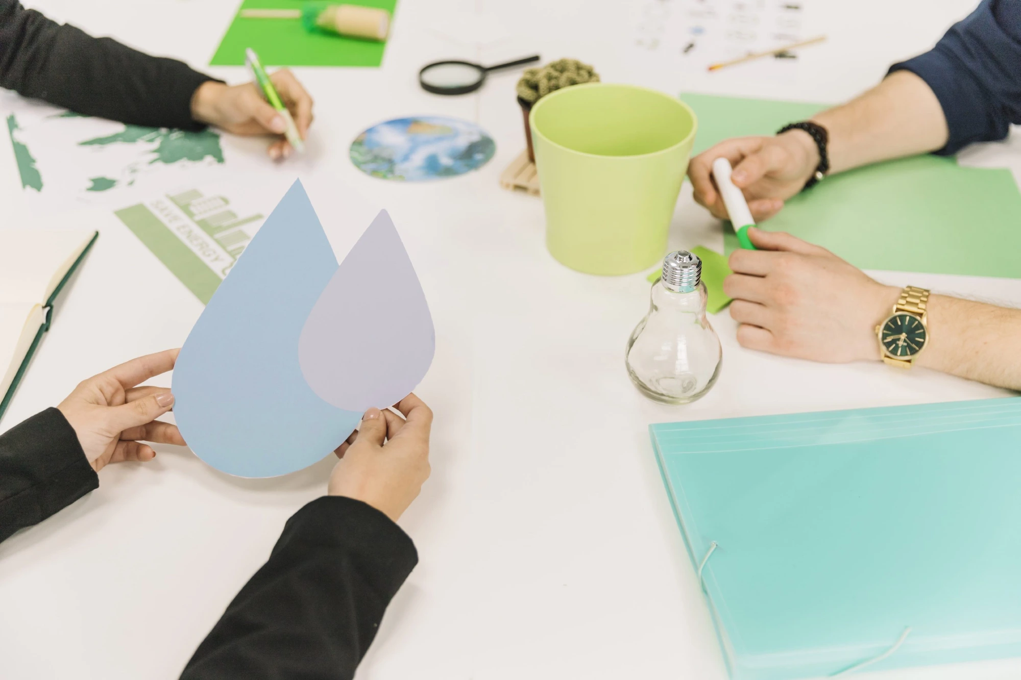 Recycling conserves meeting